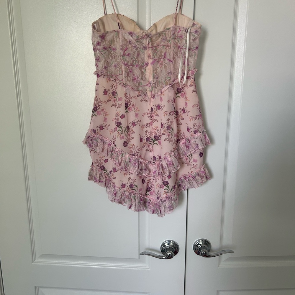Lovers + Friends Strapless Floral Lace Dress - Picture 11 of 12
